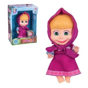 Imagem de Boneca Masha 18cm em Vinil Brinquedo Masha e o Urso Cotiplás - Cotipla