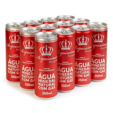 Imagem de Água Mineral Lata 350ml Acquissima Com Gás PH 6,5  - Acquíssima, SEM G