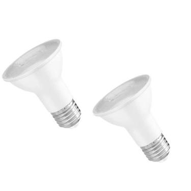Imagem de 2 Lâmpada Led Par20 6W E27 6500k Branco Frio 550lm Crystal Save Energy