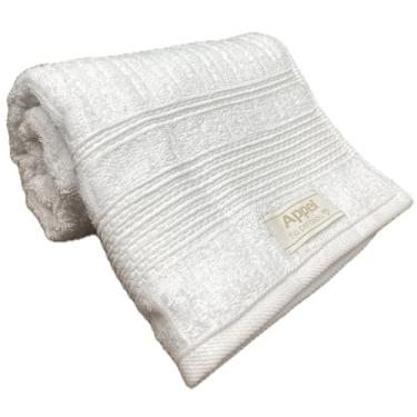 Imagem de Toalha de Banho Fio Penteado Canelado 100% Algodão Macio - Appel Home (Branco)
