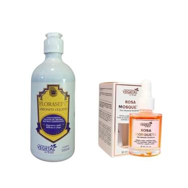 Imagem de Kit Sabonete Líquido 500ml e Óleo de Rosa Mosqueta Vegetal do Brasil
