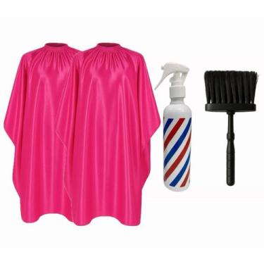 Imagem de Kit 2 Capas De Corte Com Zíper + Borrifador Pole E Espanador - Barbers