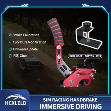 Imagem de HCXLELD Sim Racing Handbrake, G29 G923 T300 Racing Wheel Compatible with PS4/PS5, G920 G923 TX Racing Wheel Compatible with XBOX Series X/S, All Racing Wheels for Windows, with Clamp