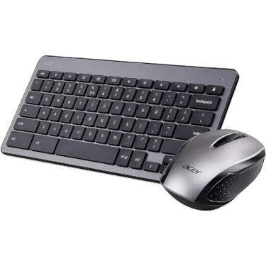 Imagem de Acer sem fio teclado e pacote de mouse: inclui mouse óptico sem fio RF, teclado sem fio RF e receptor USB