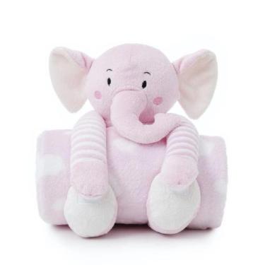 Imagem de Manta Soft Pelúcia Elefante, Ursinho Cobertor Antialérgico - LIZ BABY 
