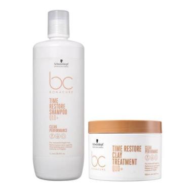 Imagem de Schwarzkopf Bc Time Restore Q10 - Shampoo 1L + Máscara 500g - Schwarzk