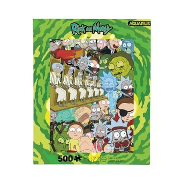 Imagem de AQUARIUS Quebra-cabeça Rick and Morty Ricks & Mortys (quebra-cabeça de 500 peças) – Sem brilho – Ajuste preciso – Praticamente sem poeira de quebra-cabeça – Mercadoria e colecionáveis oficialmente licenciada Rick and Morty 35,56 cm x 48,26 cm