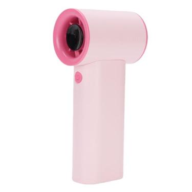 Imagem de Ventilador portátil portátil, 21000RPM alta velocidade sem passos ajustável turbo ventilador com tela de exibição digital, USB recarregável silencioso bolso ventilador para (Rosa)
