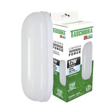 Imagem de Arandela Tartaruga Led Taschibra Force 12w Ip65 Branca Bivolt 6500k Luz Fria