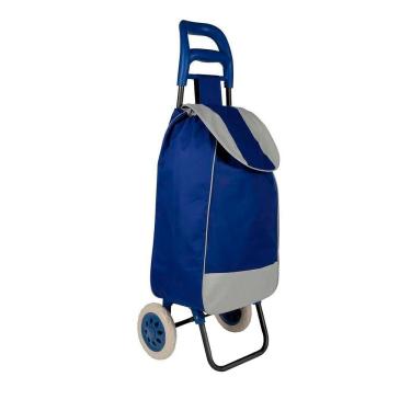 Imagem de Carrinho De Compras Azul Leve Tudo Feira Mercado Praia