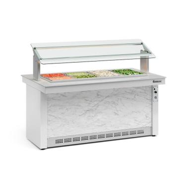 Imagem de Buffet Refrigerado Gelopar 4 Cubas Branco 50-60hz 220v Gbrf-175