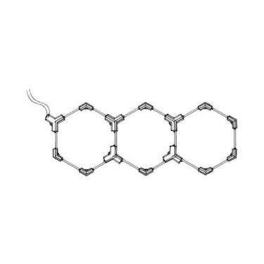 Imagem de Luz LED Hexagonal Regulável Para Garagem, Ideal Para Entusiastas De "f