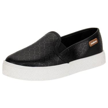 Imagem de Tênis feminino slip on moleca 5712304, Preto, 35