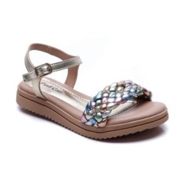 Imagem de Sandália Infantil Anabela Pink Cats Nude-Feminino