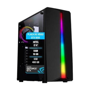 Imagem de Pc gamer I7 4790 GTX1650 Memória 16GB SSD 480GB - Amorim Tech