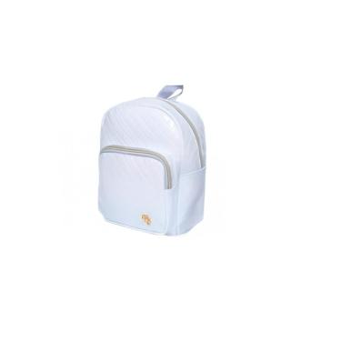 Imagem de Mochila Costas Feminina Brilhosa Glitter Passeio Cor:branco [F102]