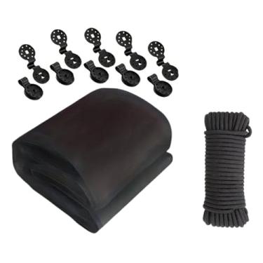 Imagem de Generic Rede de jardim para canteiros elevados, rede multifuncional para plantas, cobertura de fileiras para arbustos, vegetais, estufas, frutas e plantações, Preto