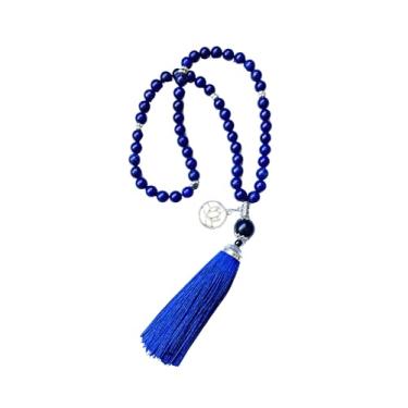 Imagem de Colar Japamala Lápis Lázuli 54 Contas Pedra Natural