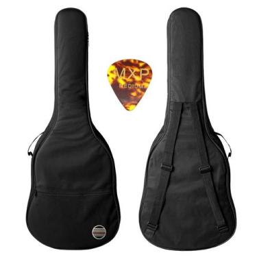 Imagem de Bag Capa violao Folk VF100 ISOMANTA térmica 10mm + PALHETA - MUSIC EXP