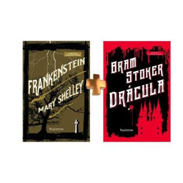 Imagem de Kit Maiores Livros De Terror Frankenstein + Drácula De Bram Stocker - 