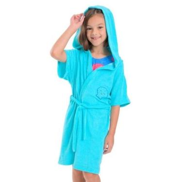 Imagem de Roupão Azul infantil Solenza Moda Praia, 8