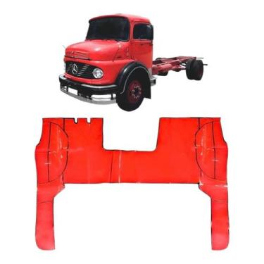 Imagem de Tapete Forro Assoalho Vinil Caminhão Mercedes benz 1113 vermelho - MAN