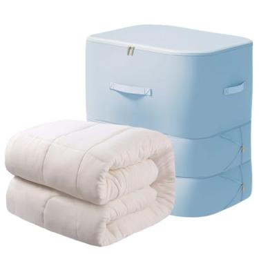 Imagem de Sacos De Armazenamento Para Edredons - de Compressão Automática - Organizador De Roupas Economizador De Espaço Para Dormitórios Armários Sob Camas Camping Adultos E Crianças