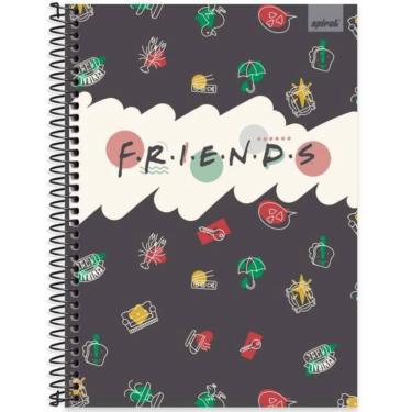 Imagem de Caderno Universitário Capa Dura 1 x 1 80 Folhas Friends 2515367 Spiral Frd