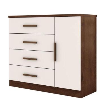 Imagem de Cômoda Sapateira Gênova Plus Jacarandá Off White – Zanzini