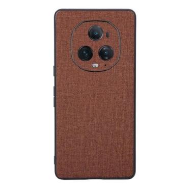 Imagem de Capas Compatível com Huawei Honor Magic 5 Ultimate,Design de padrão de tela,Pproteção completa de 360°,Pplástico macio,Proteção contra queda-Brown