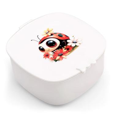 Imagem de BJDAMAI Caixa organizadora de acessórios de cabelo pequenos para meninas, crianças, adolescentes, mulheres, grampos de cabelo, laços/bandas, pinos, presilhas/elásticos organizador e armazenamento!