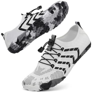 Imagem de Sapatos aquáticos femininos e masculinos adultos para caminhadas, natação, praia, rio, piscina, trilhas, meias aquáticas, protetoras, conforto, bico largo, largura, escalada, férias ao ar livre, 2025