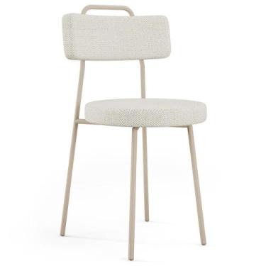 Imagem de Cadeira Decorativa Estofada Para Sala De Jantar Barcelona Arena L02 Li