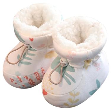 Imagem de Botas de inverno para bebês, de pele quente, com cordão, sola macia, para bebês, sapatos de inverno fofos para bebês meninas e meninos