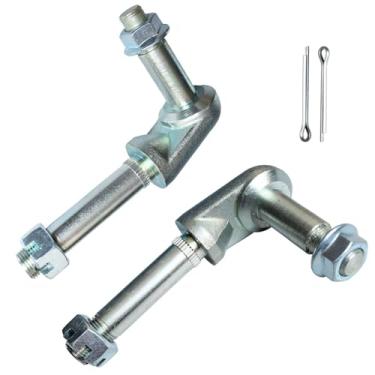 Imagem de Vanlison Suportes de amortecedor inferior traseiro com porca castelo - compatível com Chevrolet Corvette C2/C3 1963-1982 (OE # 25429/25430) - Par de suportes de aço resistente à corrosão