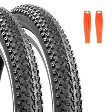 Imagem de WEEROCK Pneu de bicicleta de 26 x 2,125 MTB pacote com dois pneus de bicicleta de 66 polegadas (57-559) pneus de substituição com contas dobráveis para bicicletas de 66 cm, mountain bike, bicicleta