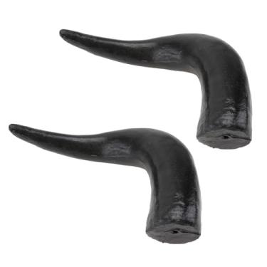 Imagem de Toyvian Tiara de Chifre de Boi Falso Preto, Faixa de Cabeça de Chifre de Diabo Faça Você Mesmo, Decoração de de Halloween para Festa de Halloween, Cosplay