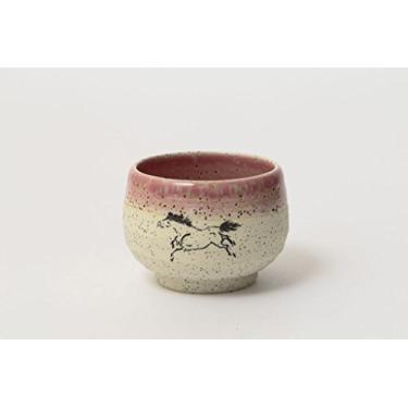 Imagem de SOMA-YAKI (ware) MATSUNAGA-KAMA (forno), o copo SAKE, feito no Japão, rosa