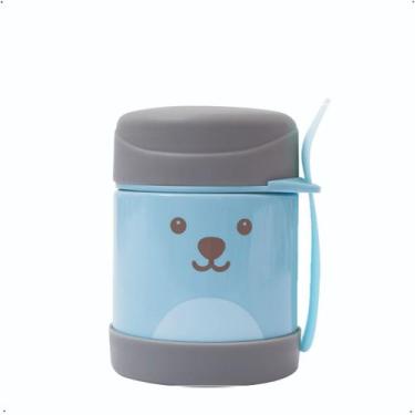 Imagem de Pote Térmico Buba com Talher Gumy Azul 320ml, 320ml, Azul