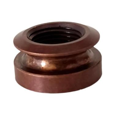 Imagem de Colaxi Captador de guitarra, pino de cauda, conector de guitarra, acessório de pino de extremidade, rosca redonda 3/8-32, para violões acústicos, Marrom