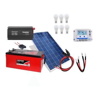 Imagem de Kit Gerador de Energia Solar Off Grid 150Wp