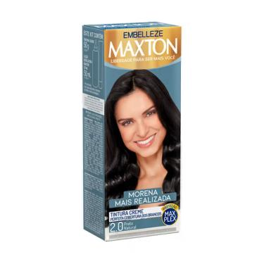 Imagem de Tintura Maxton 2.0 Morena + Realizada Preto Natural Embelleze