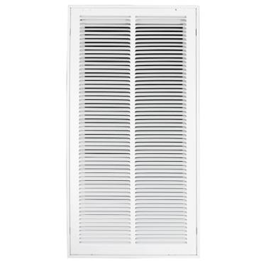 Imagem de Howeall 35,5 cm L x 76 cm A [Tamanho da abertura do duto] Grade de filtro de ar de retorno de aço - Face/porta removível para filtros de 2,5 cm - Grelha de cobertura de ventilação HVAC - Branca