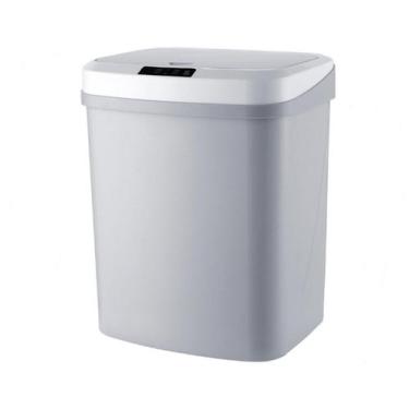 Imagem de Lixeira Com Sensor Automática Inteligente Banheiro Cozinha 15 L Cinza 