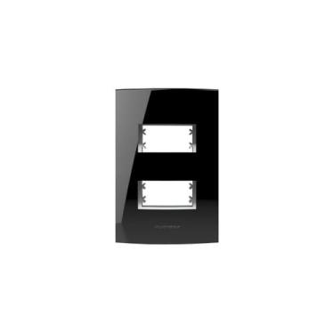 Imagem de Placa 4x2 2 Módulos Inova Pro Class 85527 Alumbra BlackPiano