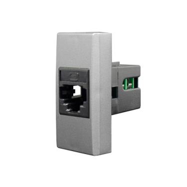 Imagem de Módulo Tomada RJ11 Inova Pro Class 85565 Titanium Alumbra