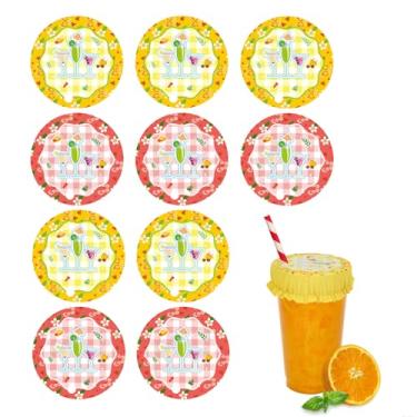 Imagem de 10 Elásticos Cobertura Bebidas, 9cm Capas Reutilizáveis com Aberturas para Canudo Proteção Contra Drogas no Álcool Tampas Antidrogas Copos para Mulheres Bares Baladas Festas ao Ar Livre