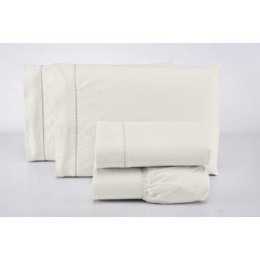 Imagem de Conjunto de Cama de Algodão 200 Fios 3 Peças Ponto Palito - Charme do 