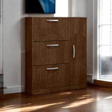Imagem de Sapateira com 03 Gavetas e 01 Porta Randi Malbec - Mobiliar Home Shop