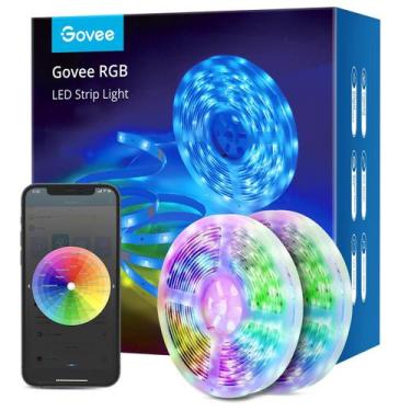 Imagem de As luzes LED Strip Govee 20m WiFi RGB funcionam com Alexa Google Home